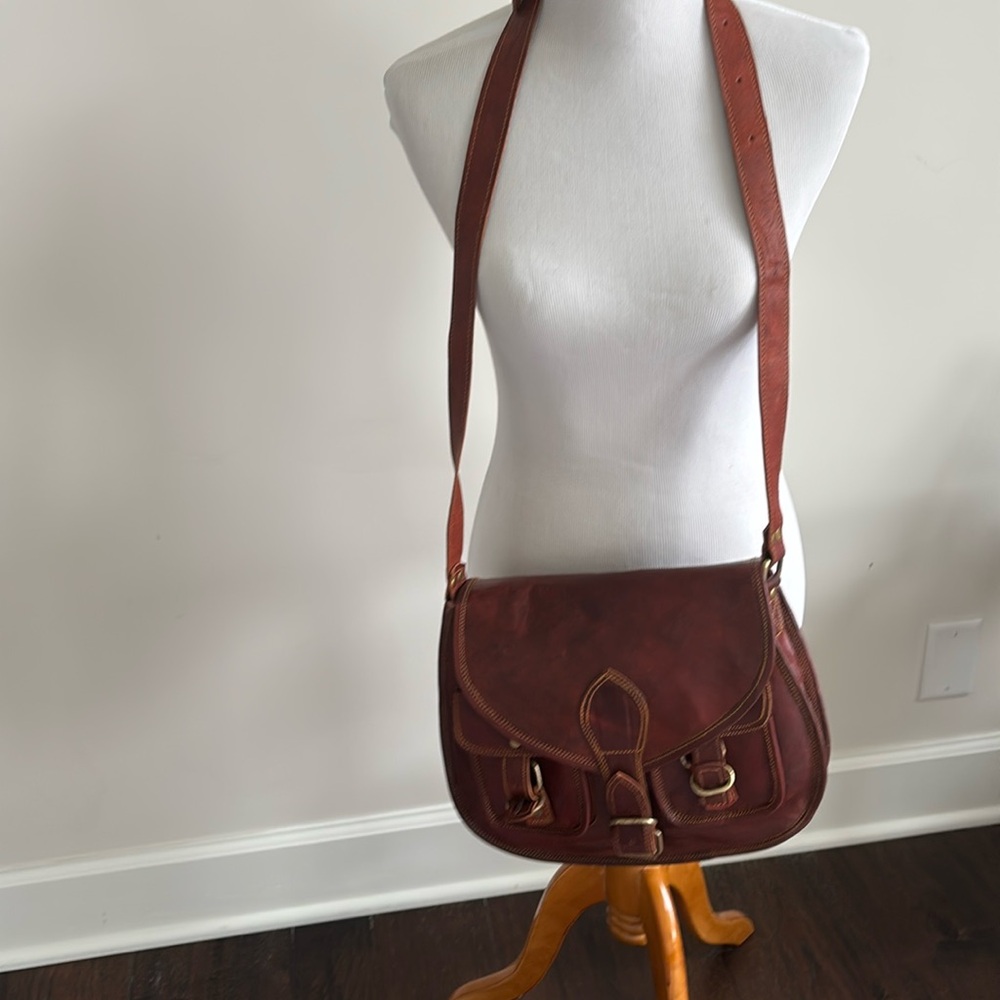 Firu handmade vintage goat leather bag